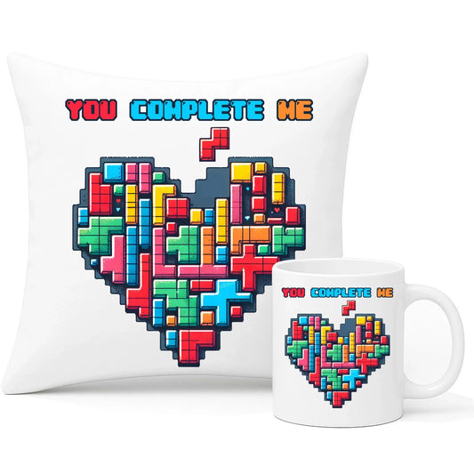 You complete me | Zestaw poduszka i kubek W44 - StoryCups.pl