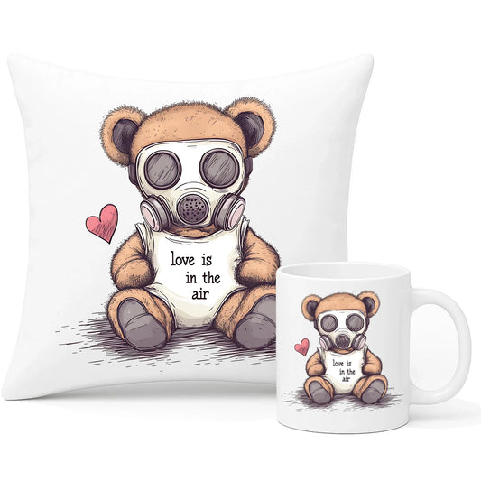 Love is in the air | Zestaw poduszka i kubek W38 - StoryCups.pl