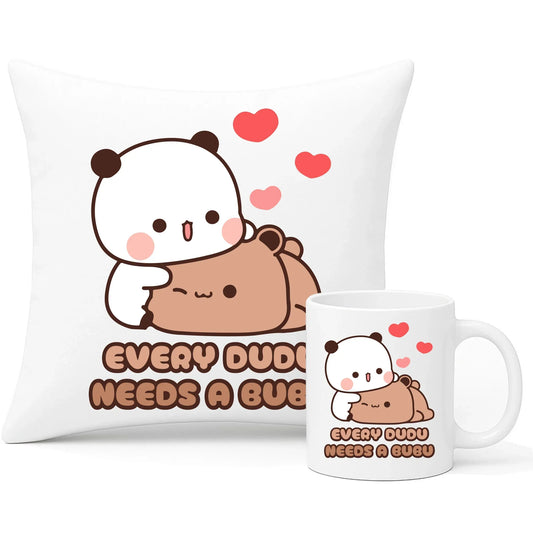 Every Dudu needs a Bubu | Zestaw poduszka i kubek W32 - StoryCups.pl