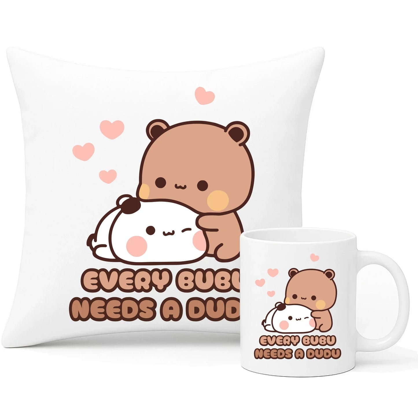 Every Bubu needs a Dudu | Zestaw poduszka i kubek W33 - StoryCups.pl