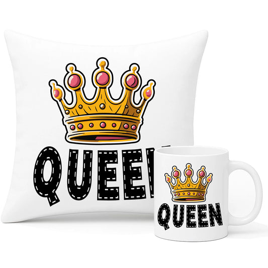 Queen | Zestaw poduszka i kubek W41 - StoryCups.pl