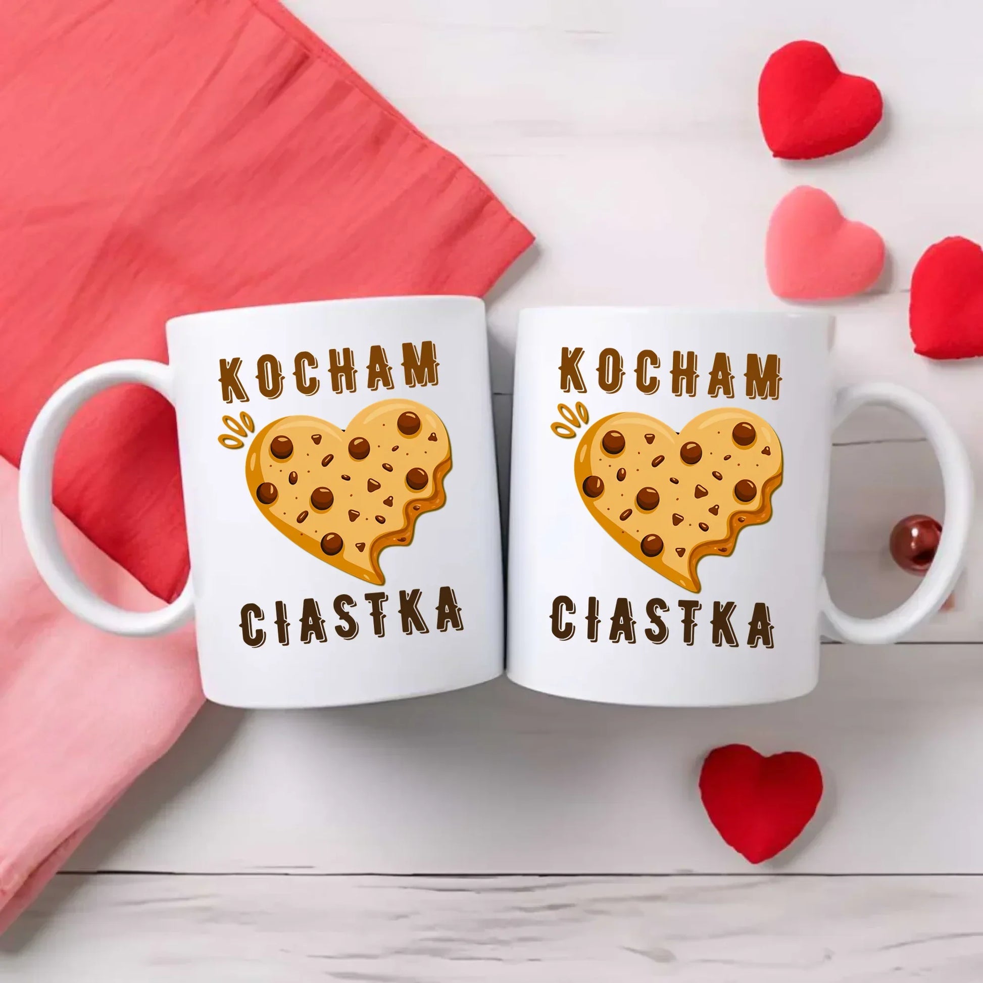 Kocham ciastka | Zestaw poduszka i kubek W53 - StoryCups.pl