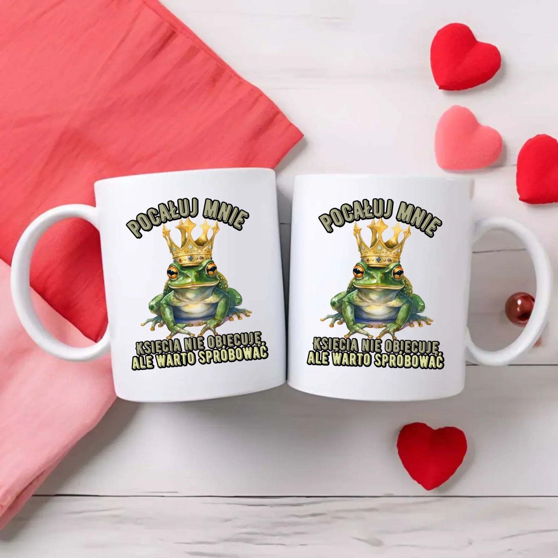 Księcia nie obiecuję | Zestaw poduszka i kubek W55 - StoryCups.pl