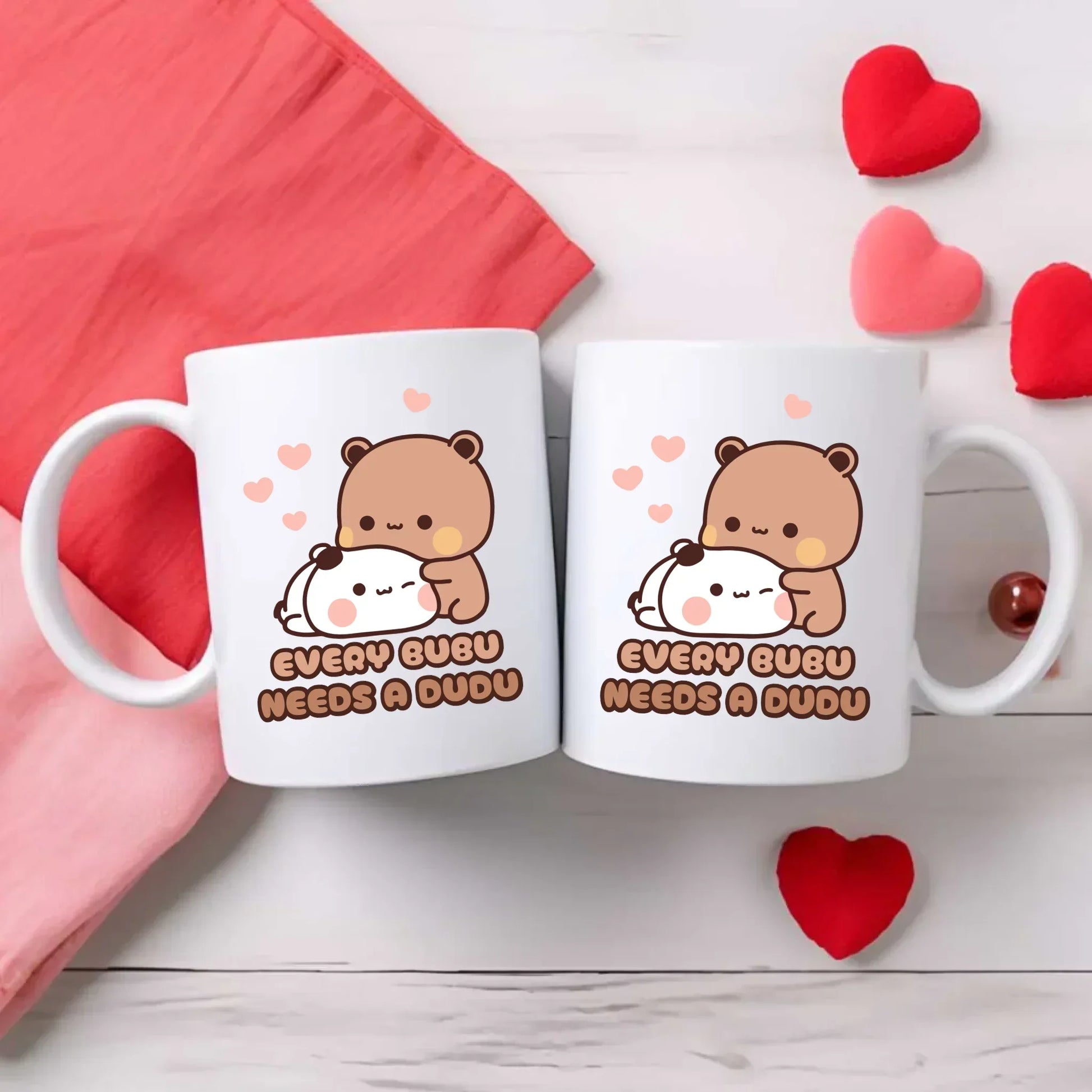 Every Bubu needs a Dudu | Zestaw poduszka i kubek W33 - StoryCups.pl