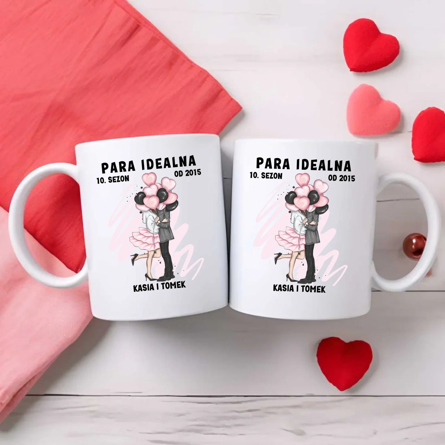 Zestaw poduszka i kubek dla par – romantyczny prezent