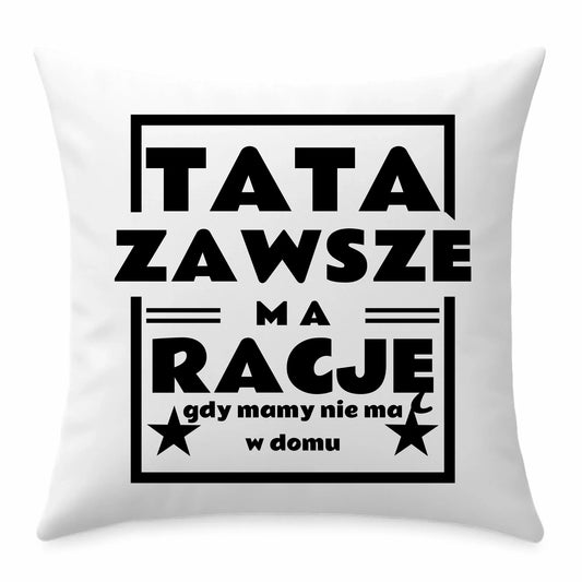 Prezent dla taty poduszka z nadrukiem Dzień Ojca Święta urodziny