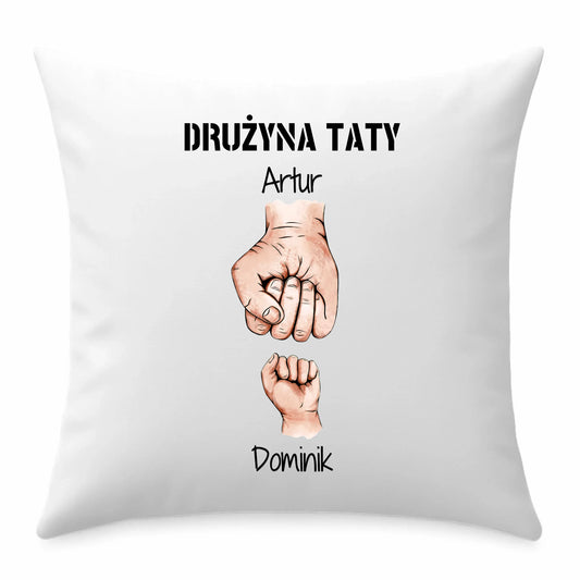 Prezent dla taty poduszka z nadrukiem Dzień Ojca Święta urodziny