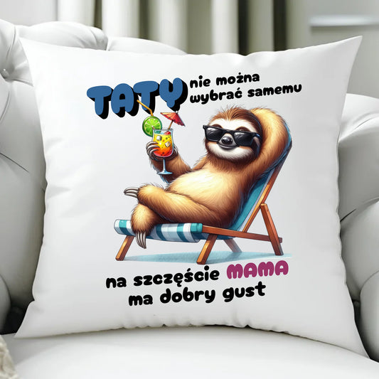 Poduszka z nadrukiem prezent dla taty Dzień Ojca Święta urodziny
