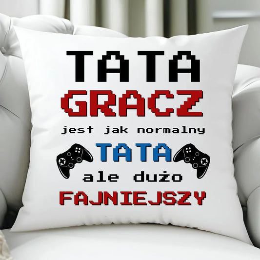 Poduszka z nadrukiem prezent dla taty Dzień Ojca Święta urodziny