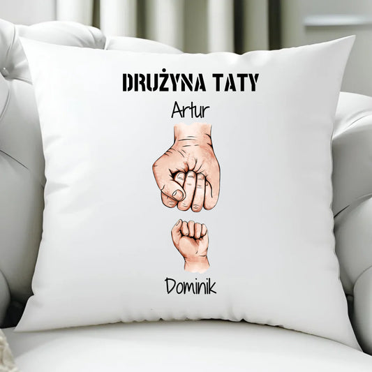 Poduszka z nadrukiem prezent dla taty Dzień Ojca Święta urodziny