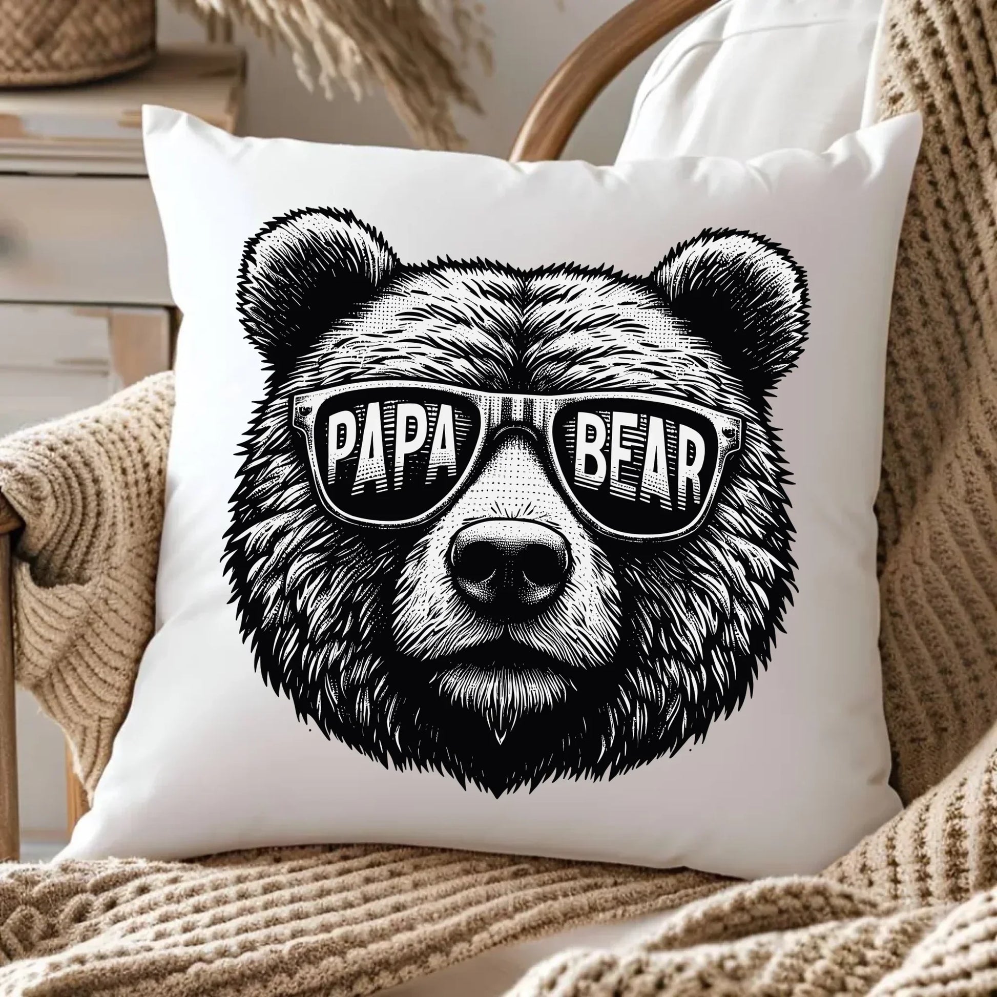 Papa bear | Poduszka dla taty DT62 - StoryCups.pl