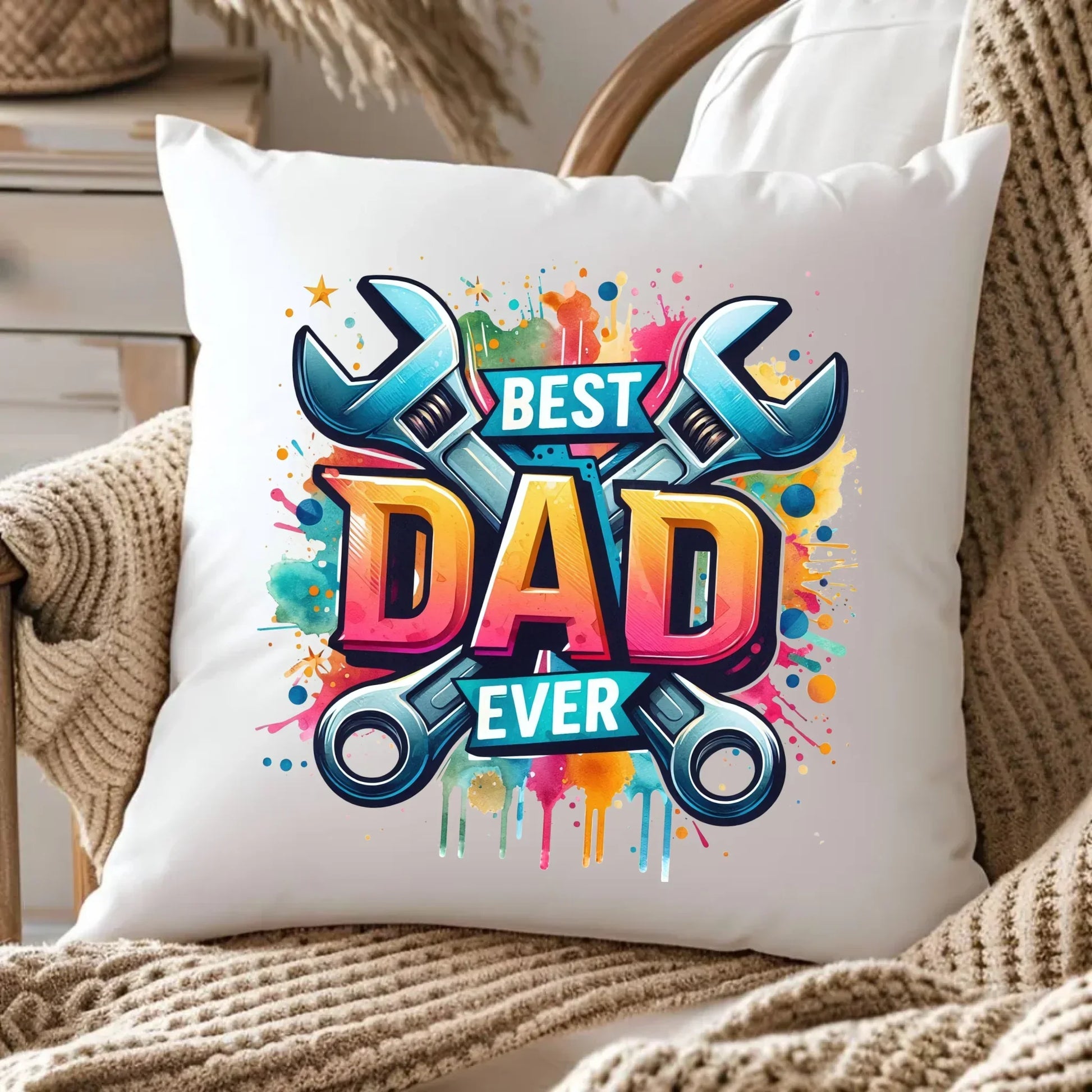 Best Dad Ever | Poduszka dla taty DT58 - StoryCups.pl