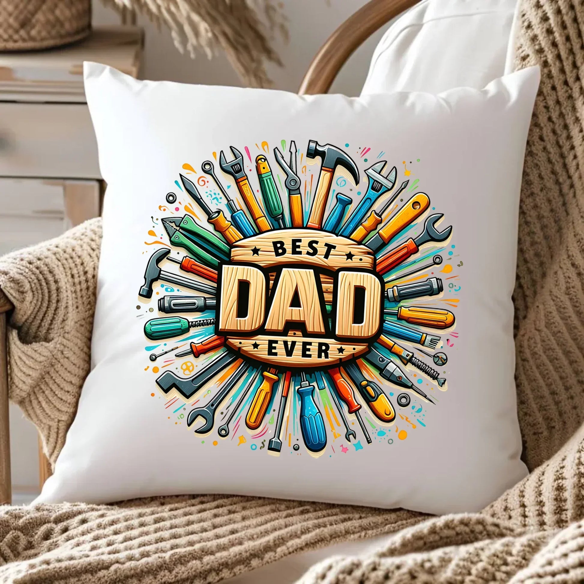 Best Dad Ever | Poduszka dla taty DT57 - StoryCups.pl