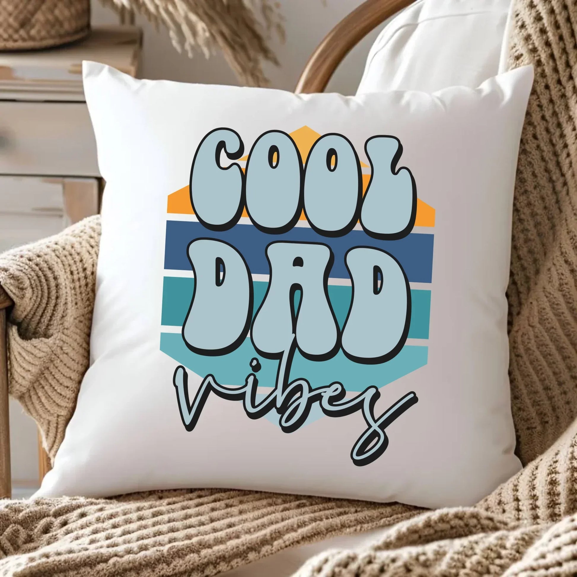 Cool Dad Vibes | Poduszka dla taty na prezent DT56 - StoryCups.pl