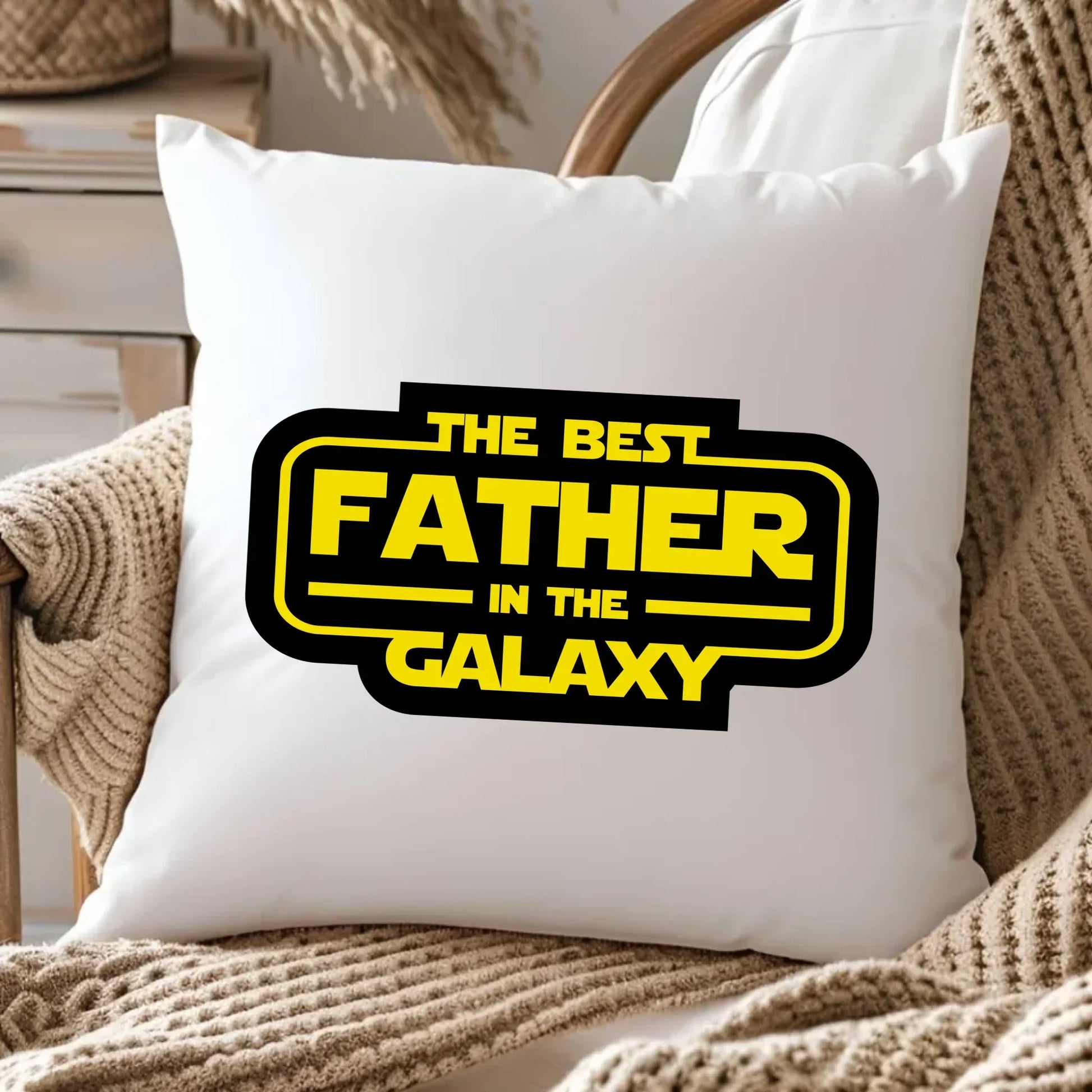 The best father in the galaxy | Poduszka dla taty DT30 - StoryCups.pl