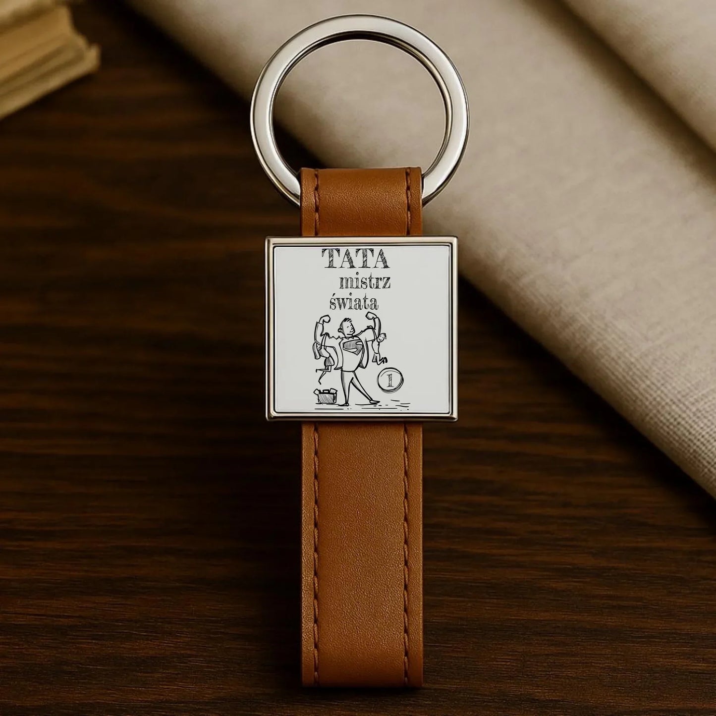 Tata Mistrz Świata | Brelok dla taty DT36 - StoryCups.pl