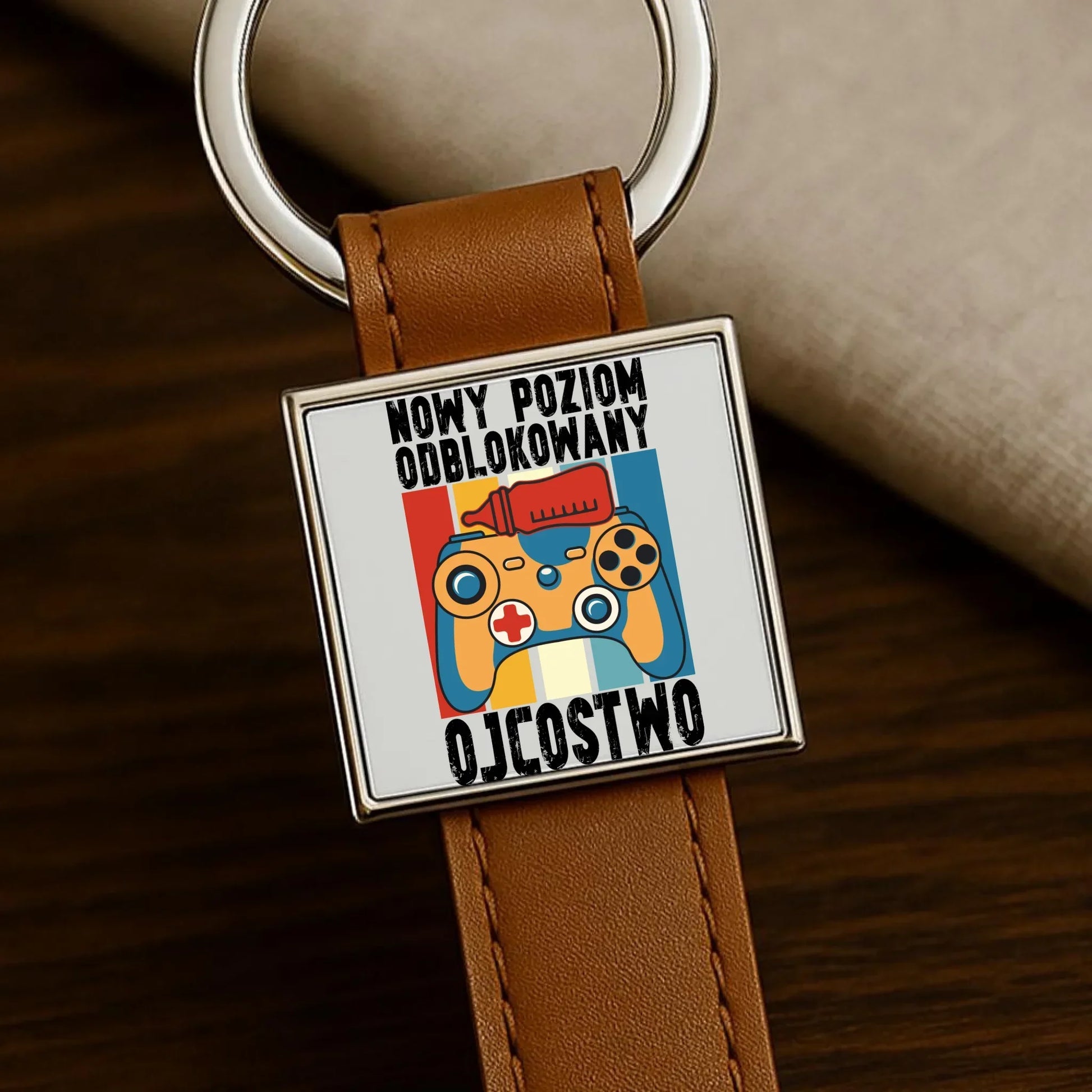 Nowy poziom odblokowany Ojcostwo | Brelok dla taty DT24 - StoryCups.pl