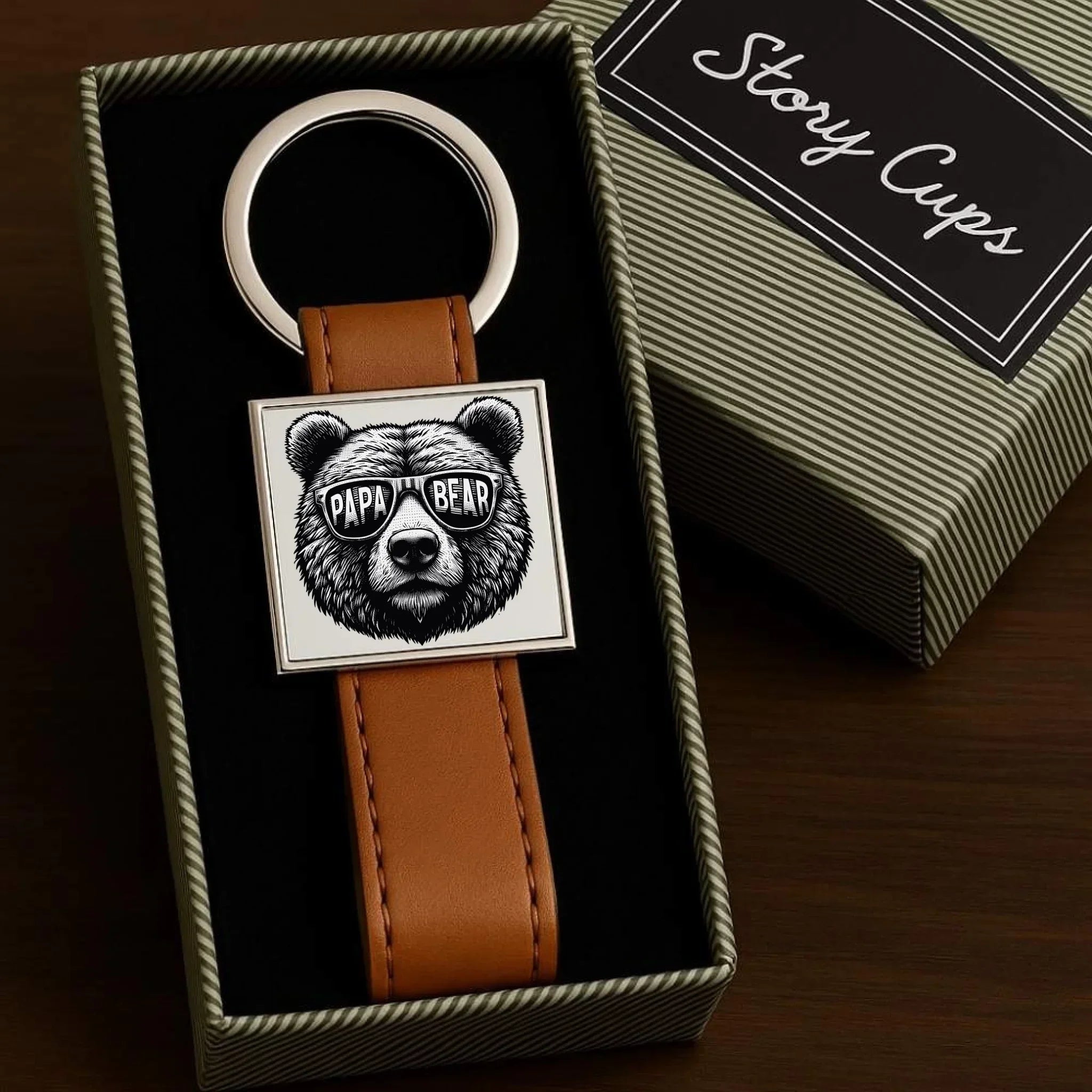 Papa bear | Brelok dla taty DT62 - StoryCups.pl