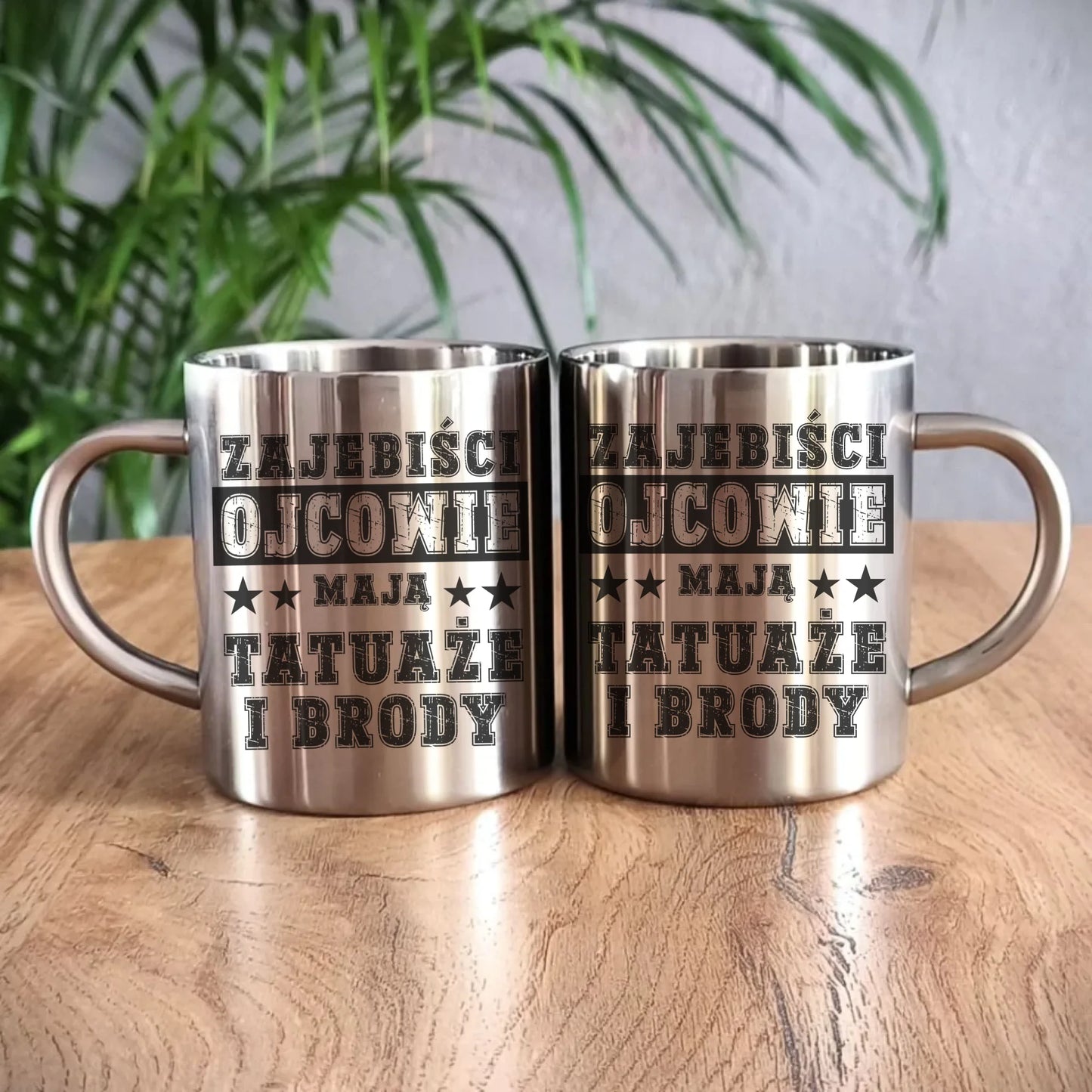 Metalowy kubek dla taty, prezent na Dzień Ojca, prezent dla taty