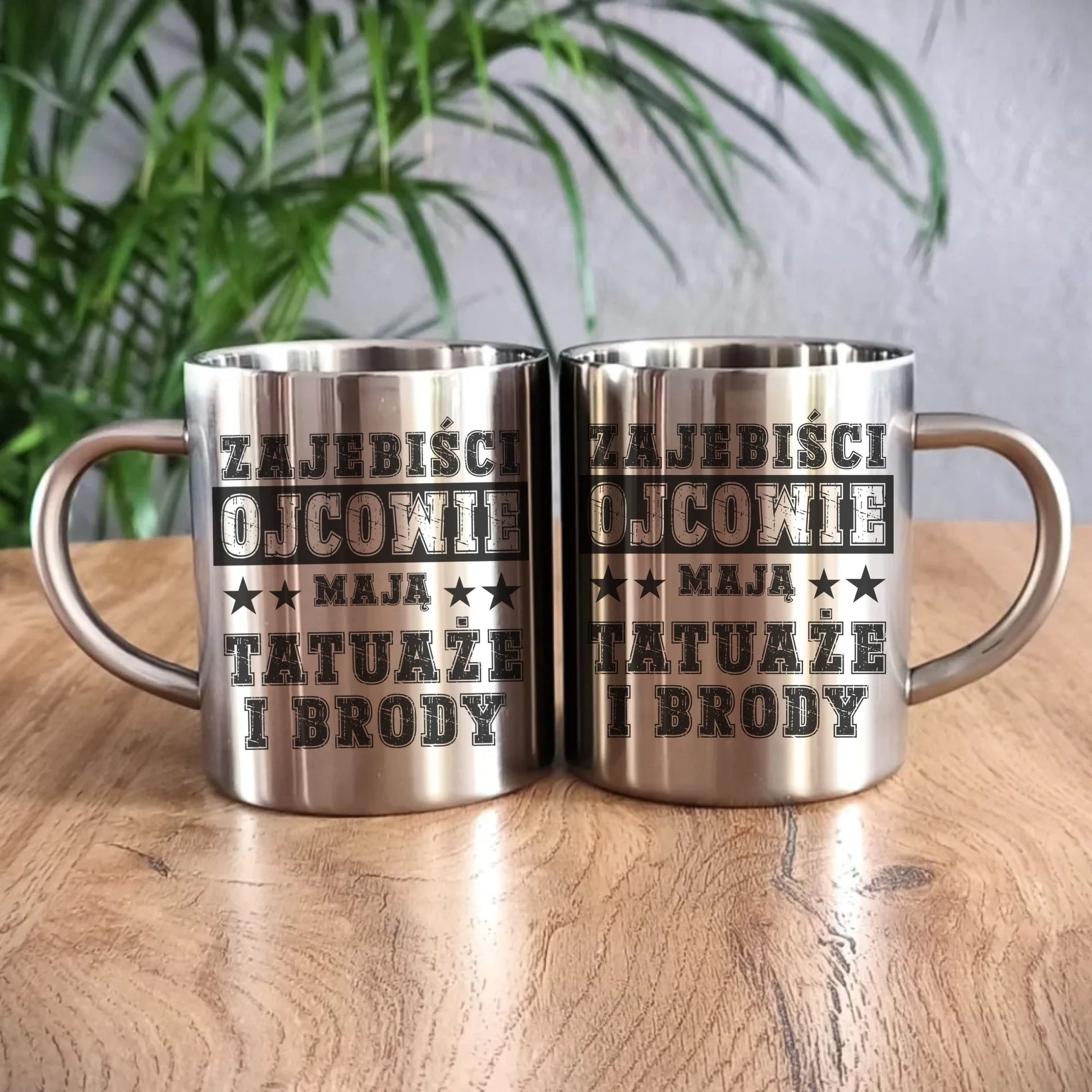 Metalowy kubek dla taty, prezent na Dzień Ojca, prezent dla taty