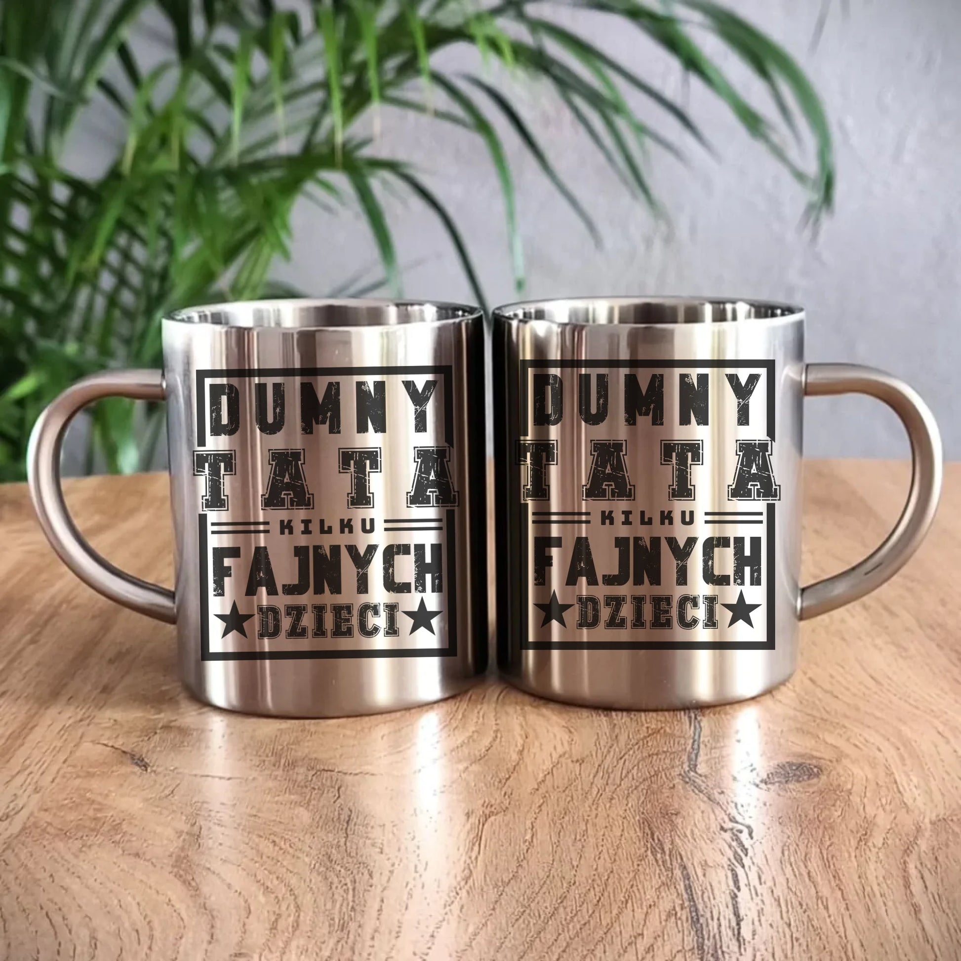 Metalowy kubek dla taty, prezent na Dzień Ojca, prezent dla taty