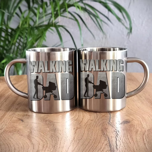 Metalowy kubek dla taty, prezent na Dzień Ojca, prezent dla taty