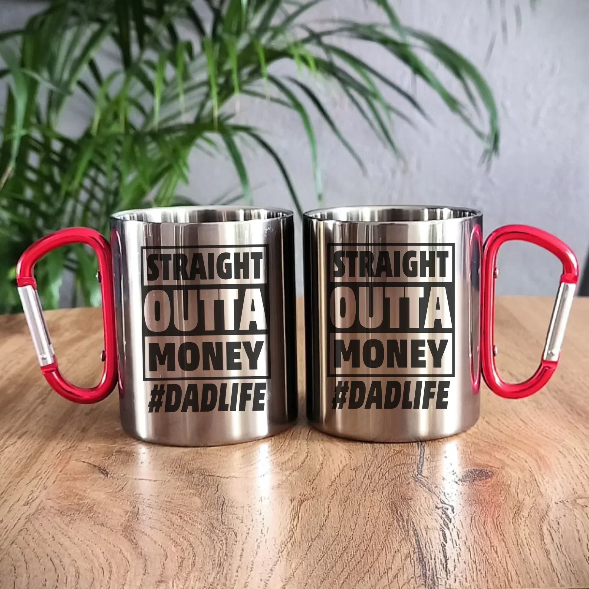 Straight outta money #dadlife | Metalowy kubek dla taty DT79 - StoryCups.pl