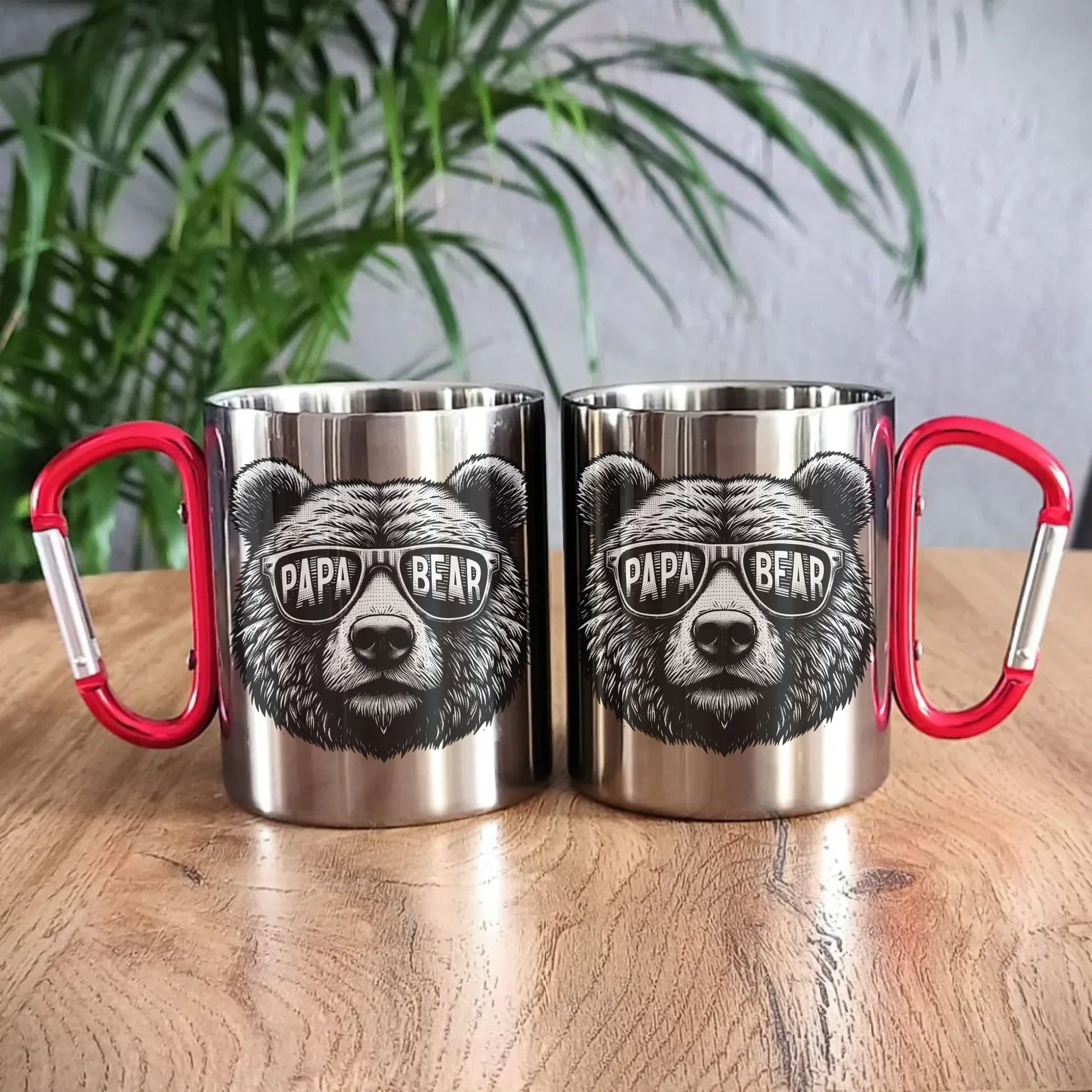 Papa bear | Metalowy kubek dla taty DT62 - StoryCups.pl