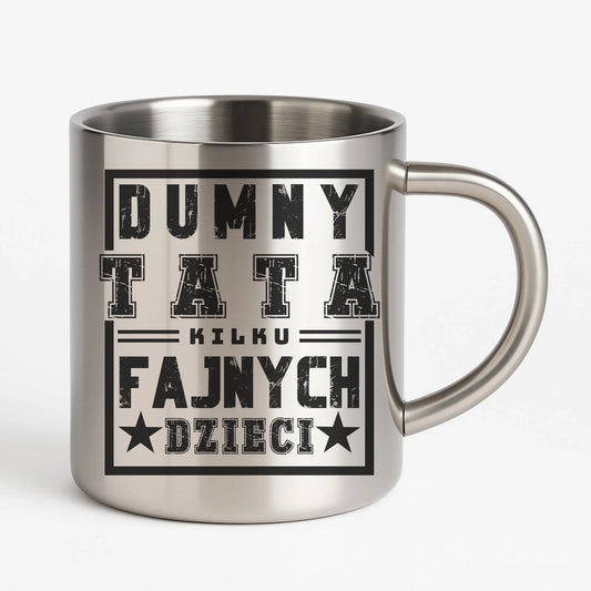 Metalowy kubek dla taty na prezent Dzień Ojca Urodziny Święta