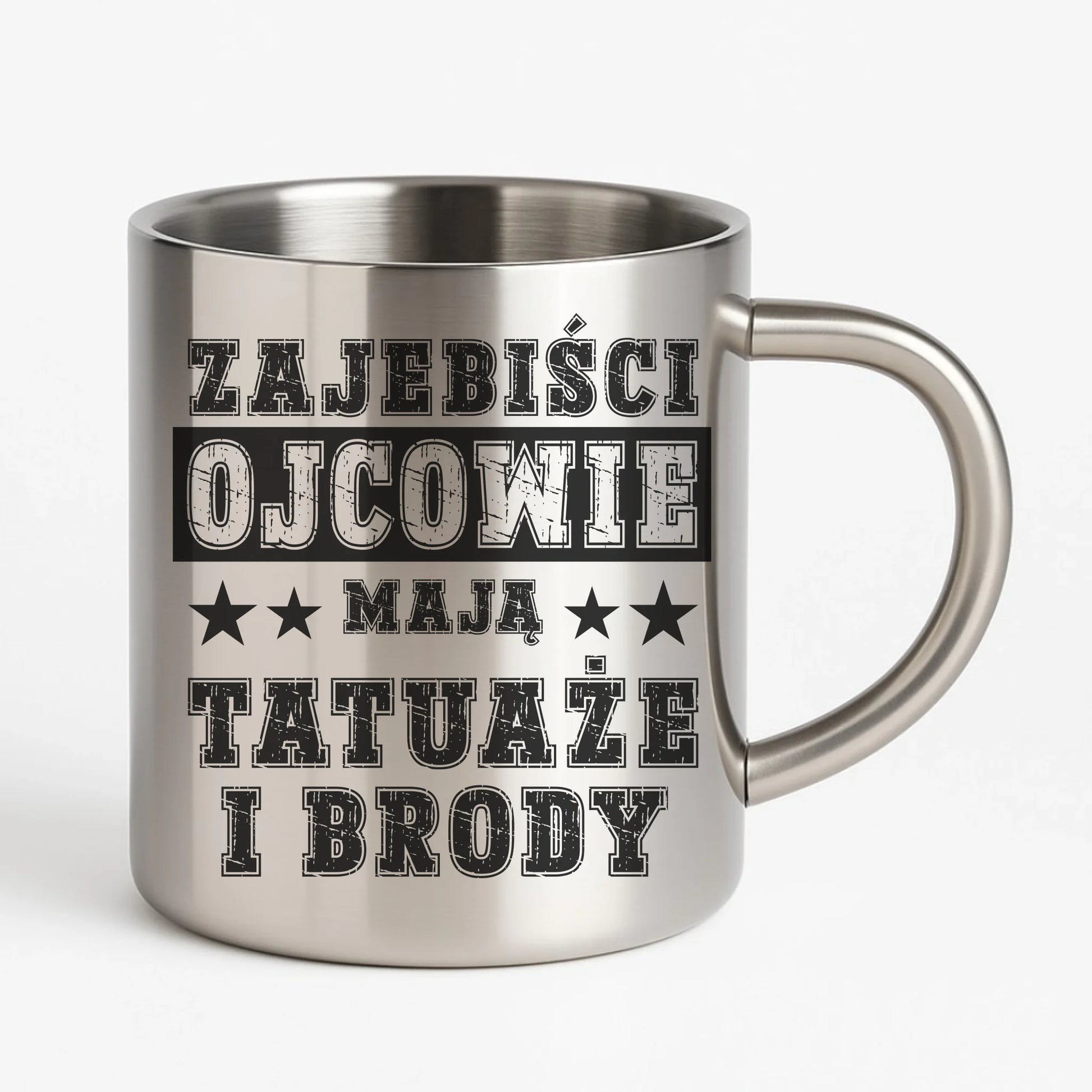 Metalowy kubek dla taty na prezent Dzień Ojca Urodziny Święta