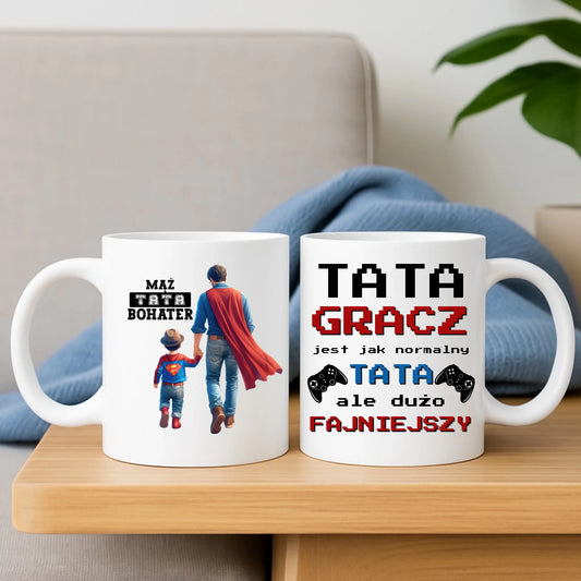Kubek z nadrukiem dla taty na prezent Dzień Ojca urodziny
