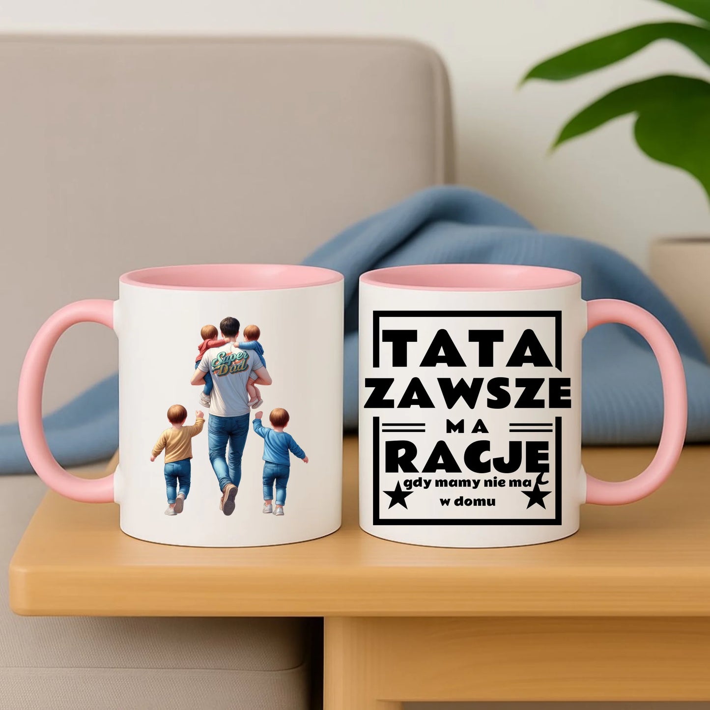 Personalizowany kubek dla taty na prezent Dzień Ojca Święta Urodziny