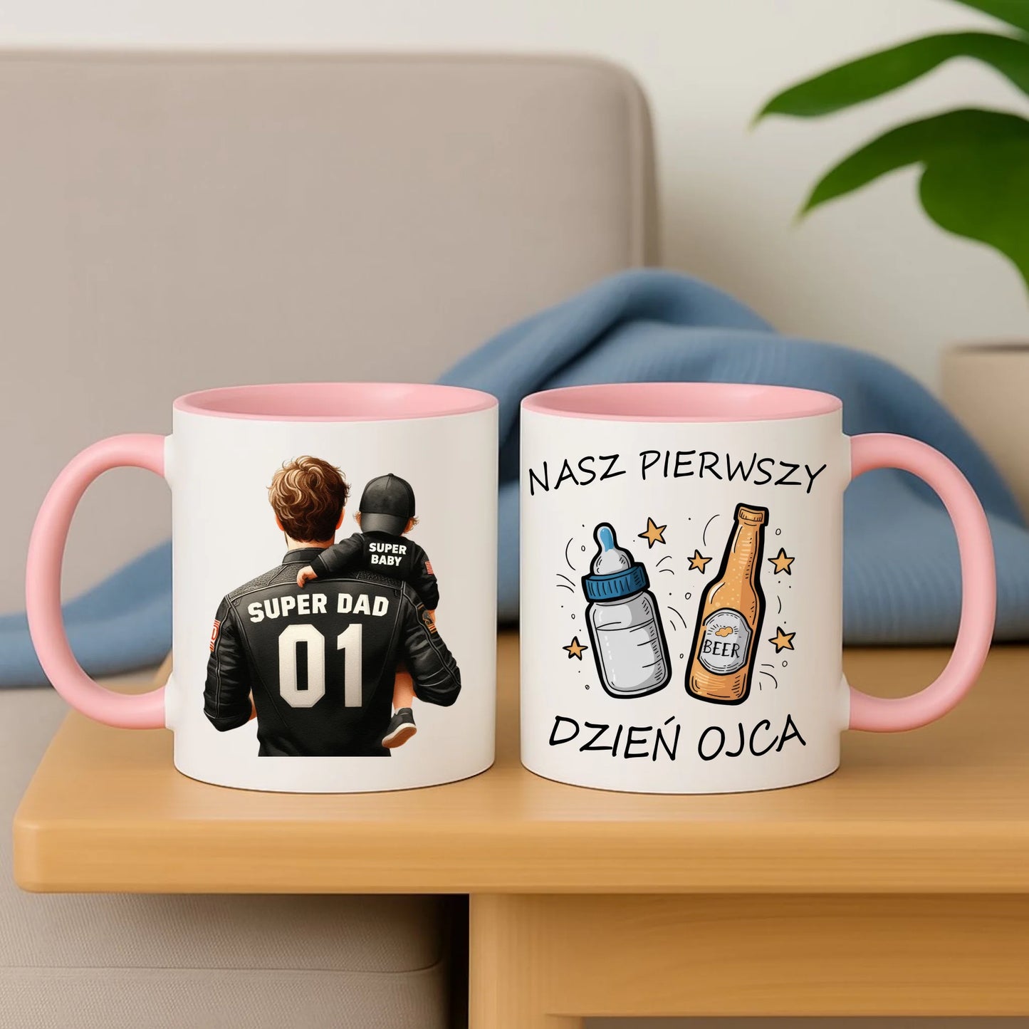 Personalizowany kubek dla taty na prezent Dzień Ojca Święta Urodziny