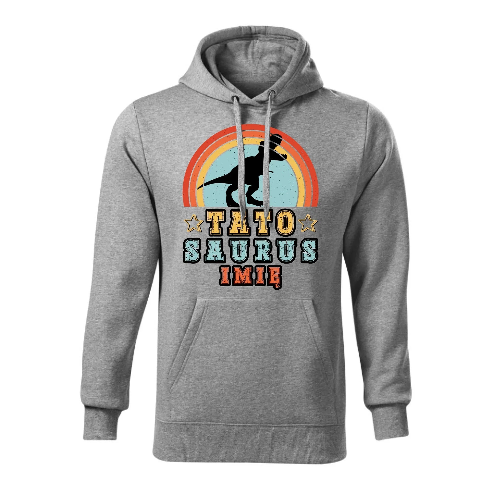 Tatosaurus + imię | Bluza męska z kapturem dla taty DT03 - StoryCups.pl