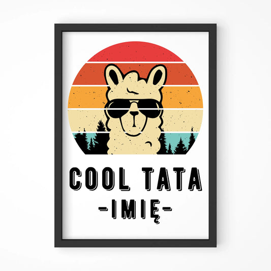Cool tata | Plakat w ramie dla taty DT04
