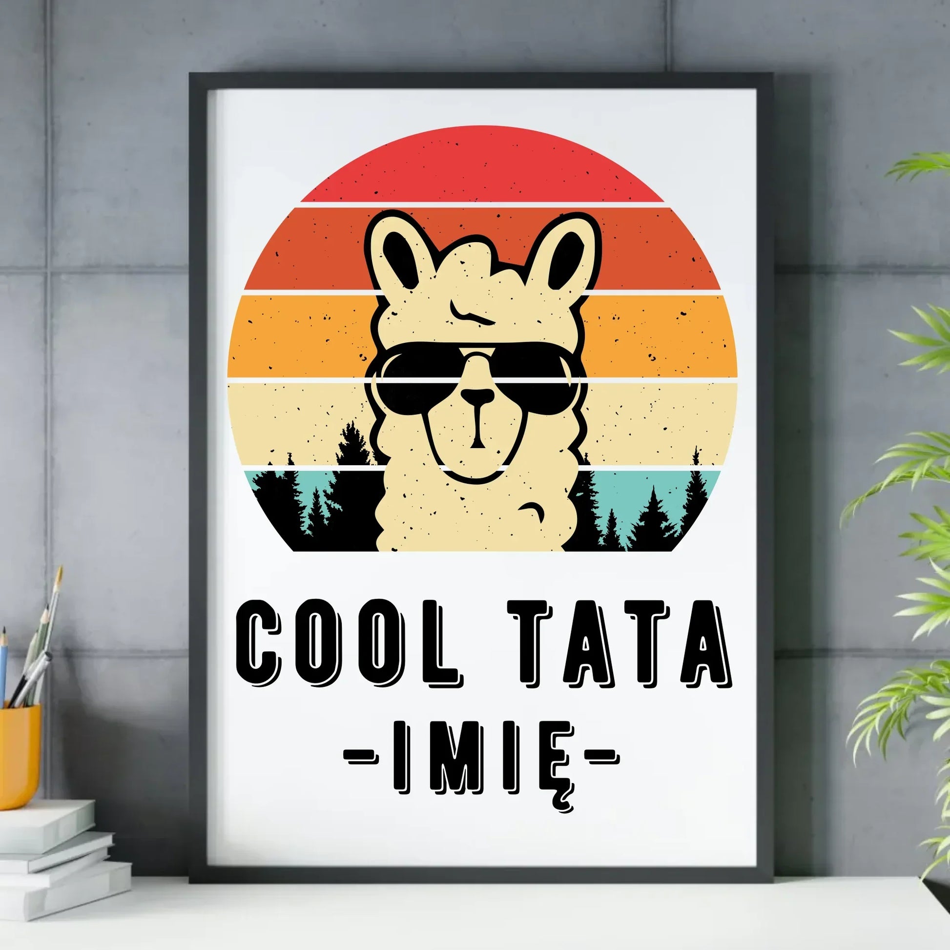 Cool tata | Plakat w ramie dla taty DT04 - StoryCups.pl