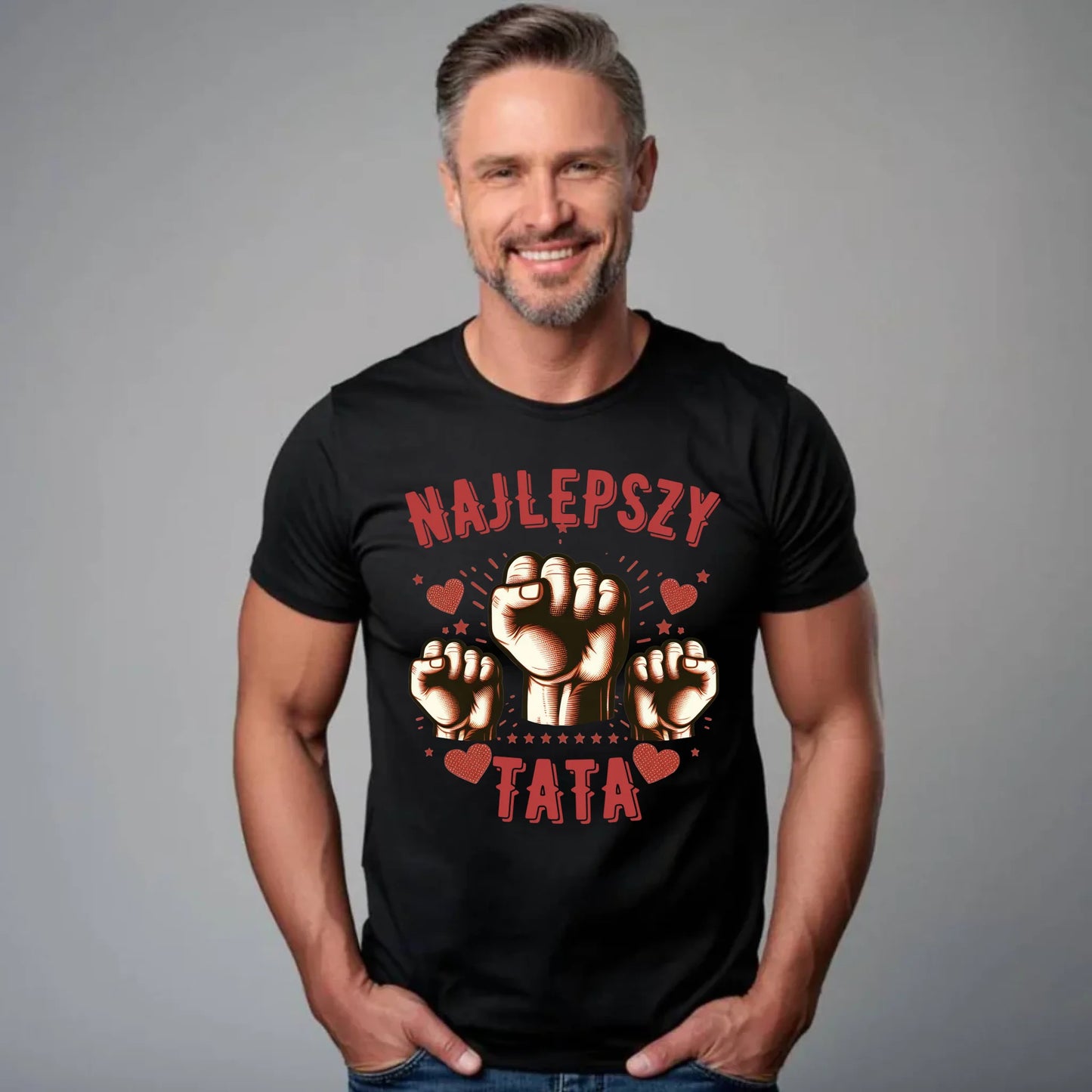 Personalizowana koszulka dla taty – T-shirt z nadrukiem prezent dla taty na Dzień Ojca, urodziny