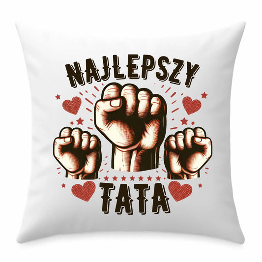 Prezent dla taty poduszka z nadrukiem Dzień Ojca Święta urodziny