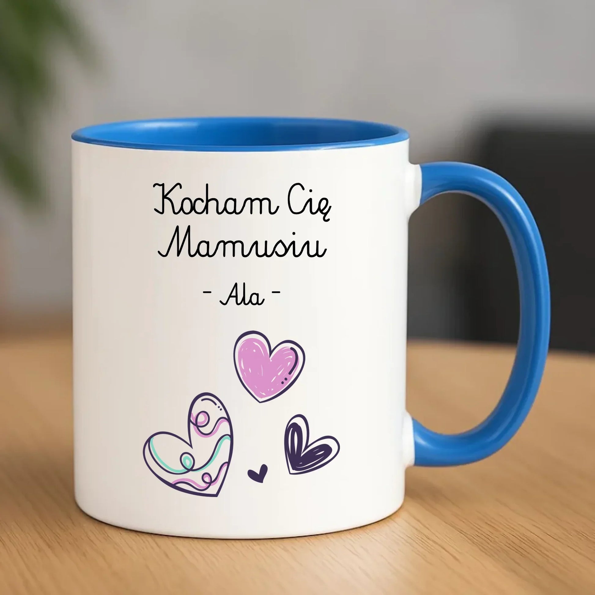 Kocham Cię Mamusiu personalizacja | Kubek prezent dla mamy DM05 - StoryCups.pl