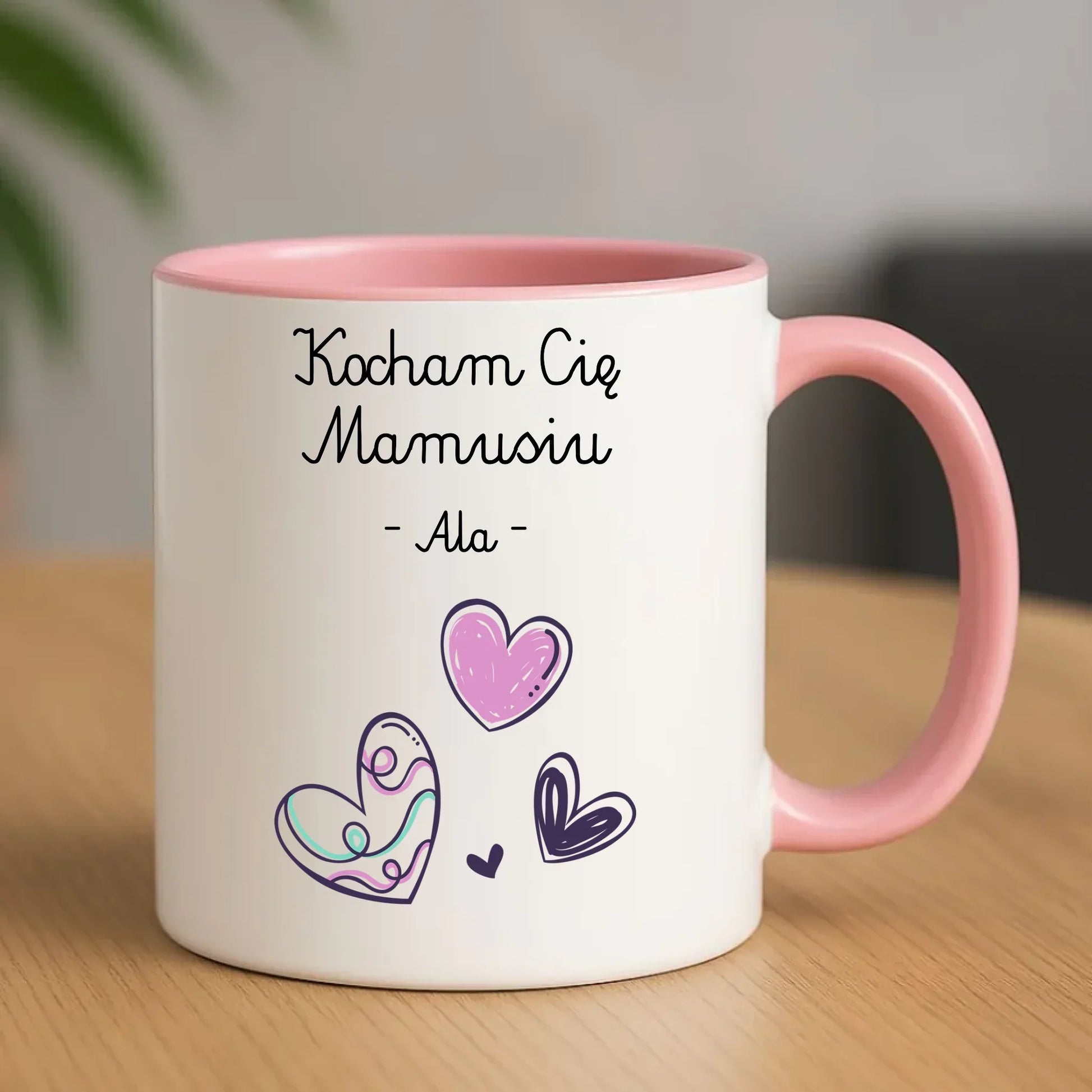 Kocham Cię Mamusiu personalizacja | Kubek prezent dla mamy DM05 - StoryCups.pl