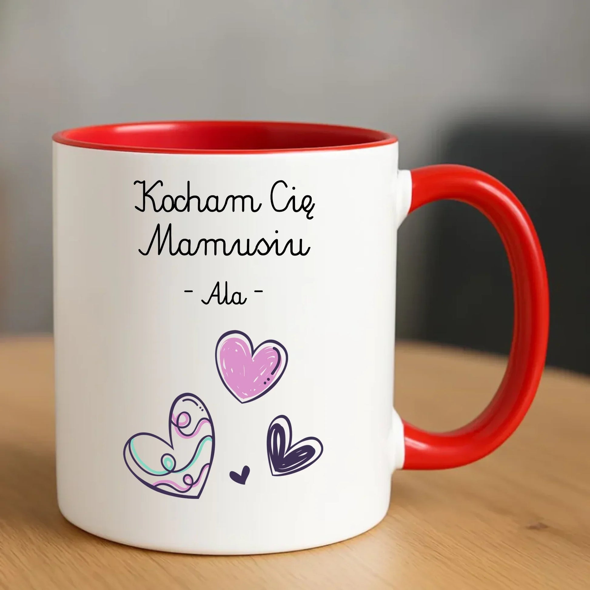 Kocham Cię Mamusiu personalizacja | Kubek prezent dla mamy DM05 - StoryCups.pl