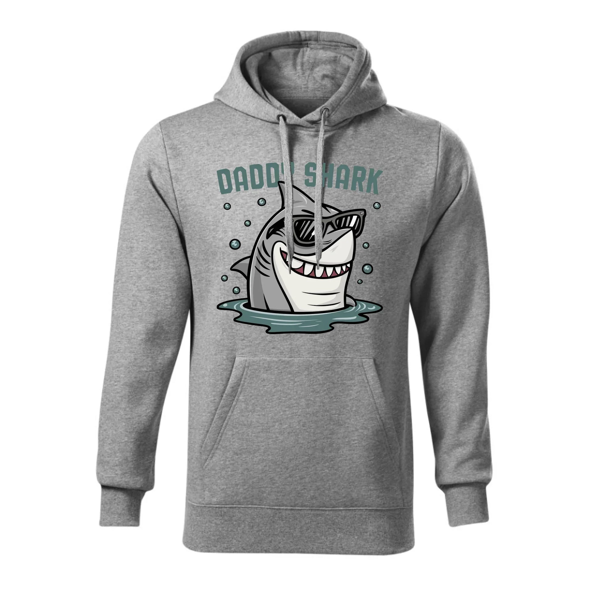 Daddy shark | Bluza męska z kapturem dla taty DT15 - StoryCups.pl