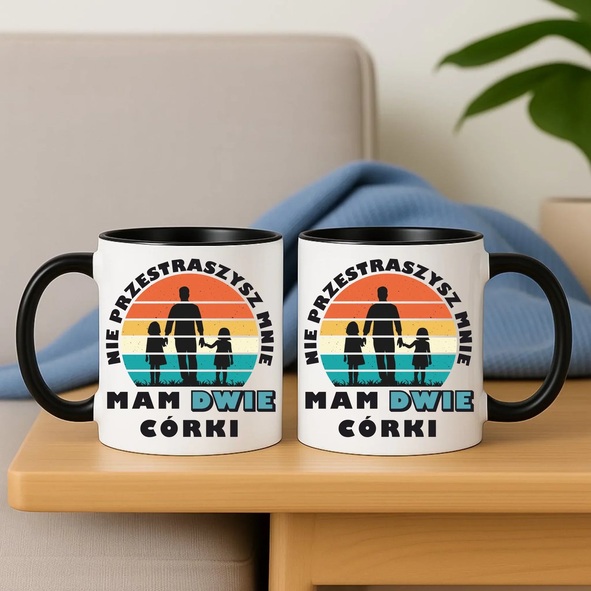 Nie przestraszysz mnie mam dwie córki | Kubek dla taty DT02 - StoryCups.pl