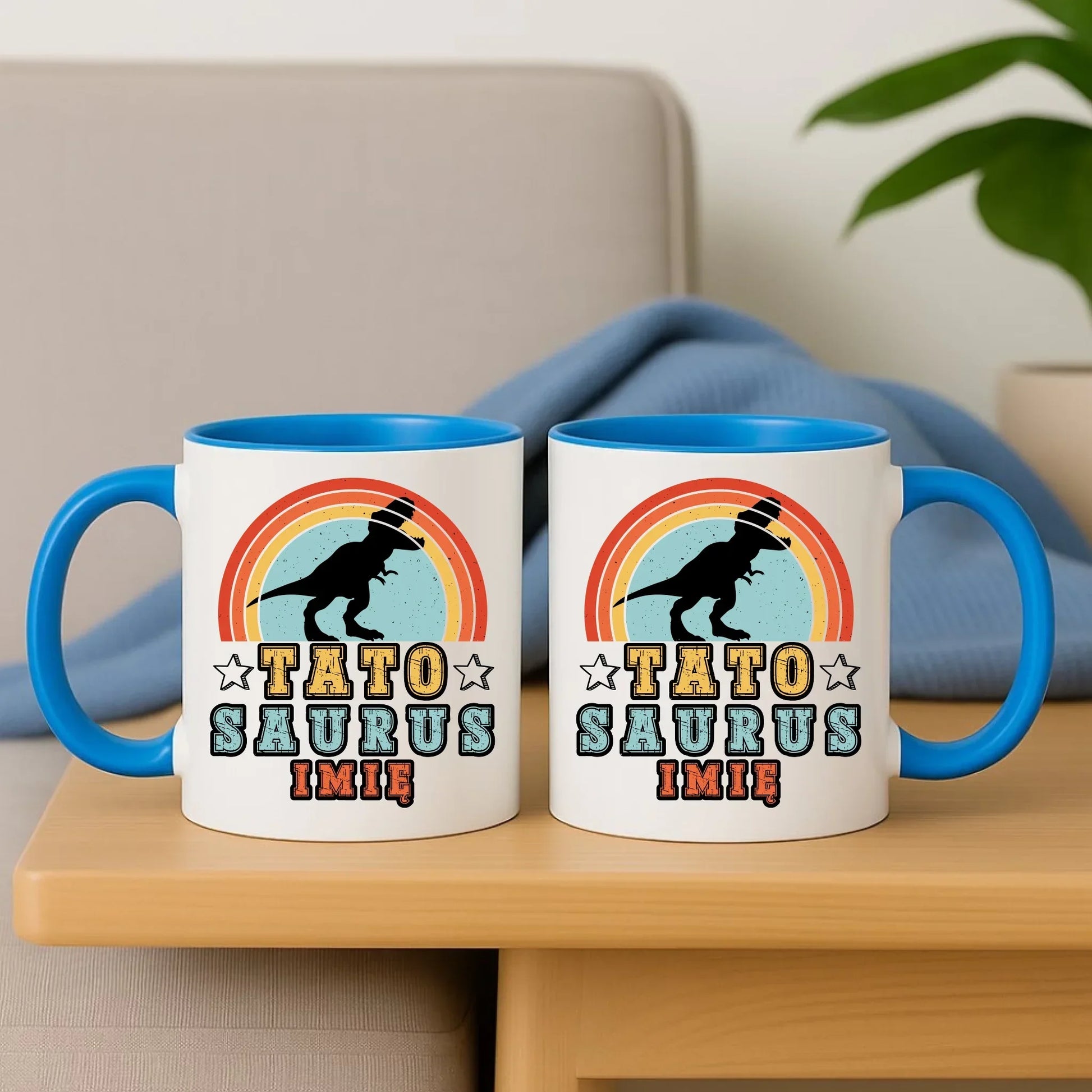Tatosaurus + imię | Kubek dla taty DT03 - StoryCups.pl