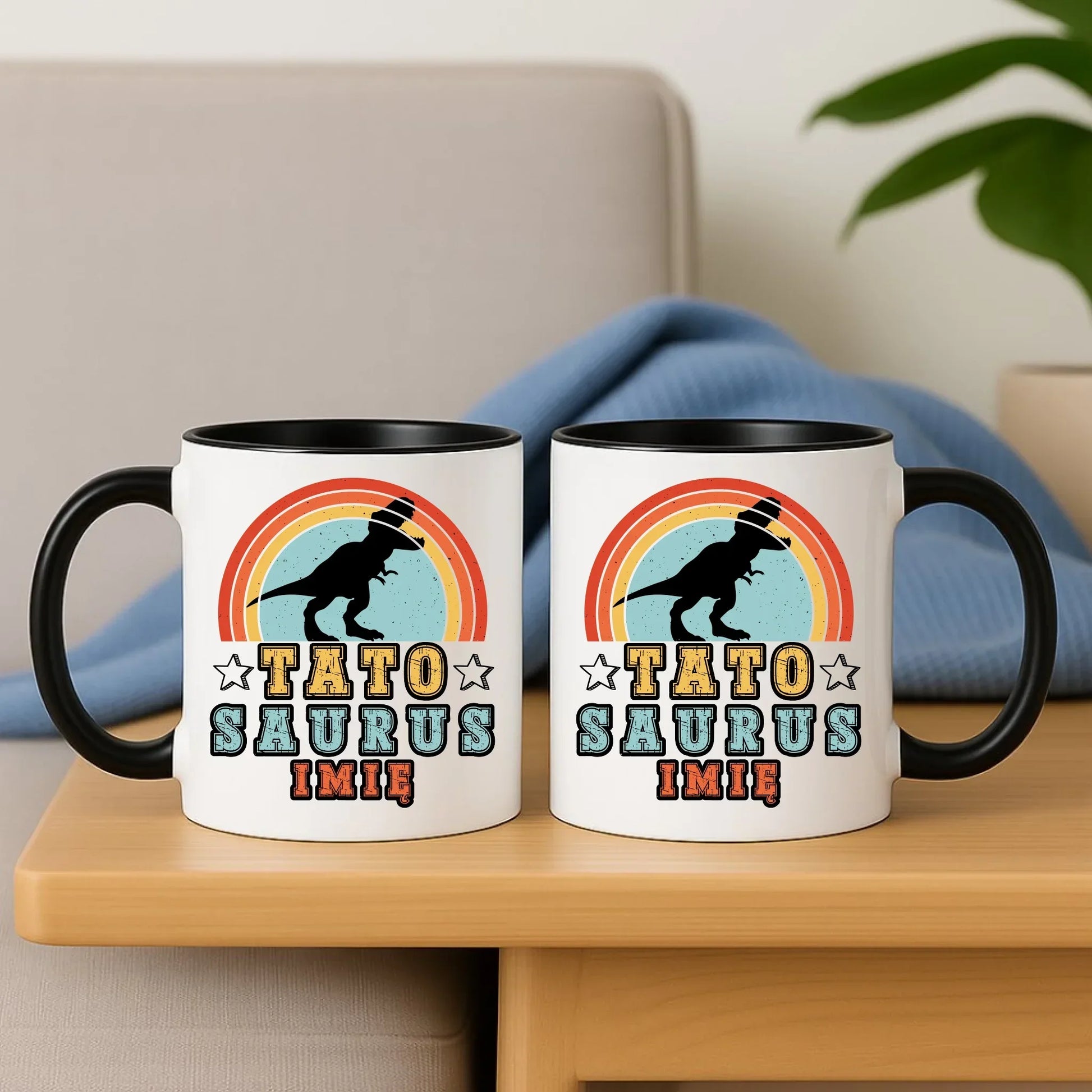 Tatosaurus + imię | Kubek dla taty DT03 - StoryCups.pl