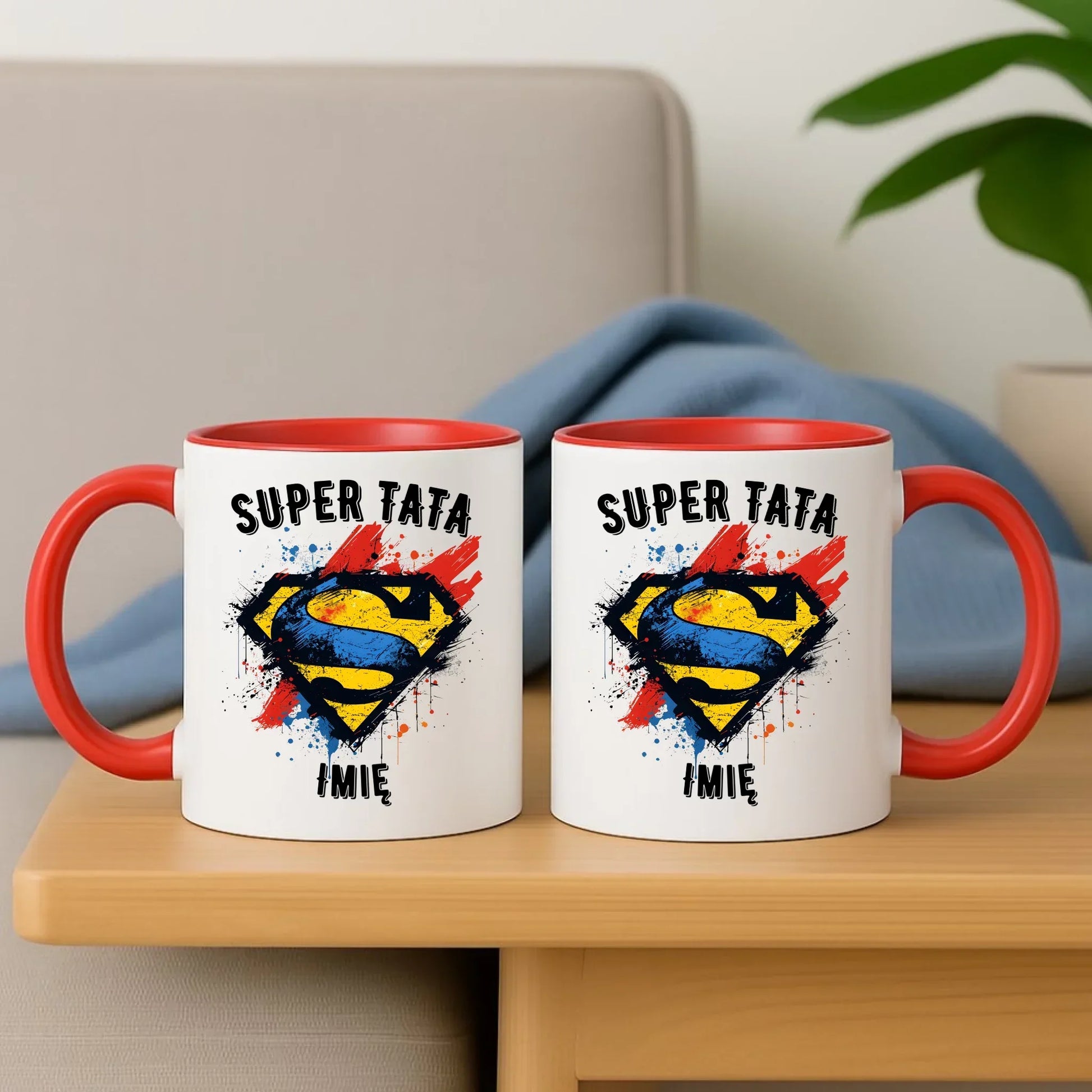Super Tata imię | Kubek dla taty na prezent DT07 - StoryCups.pl