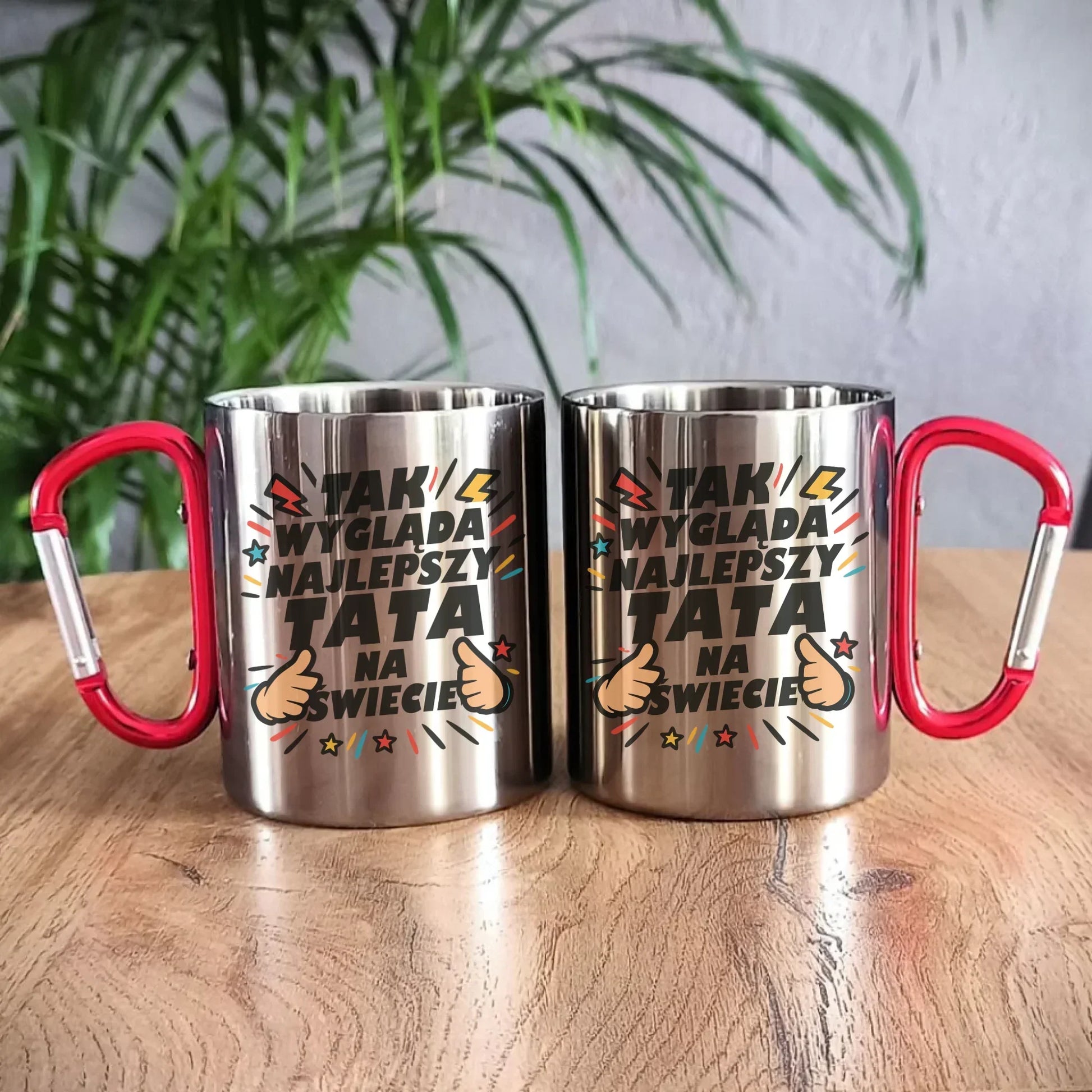 Tak wygląda najlepszy tata na świecie | Metalowy kubek dla taty DT08 - StoryCups.pl