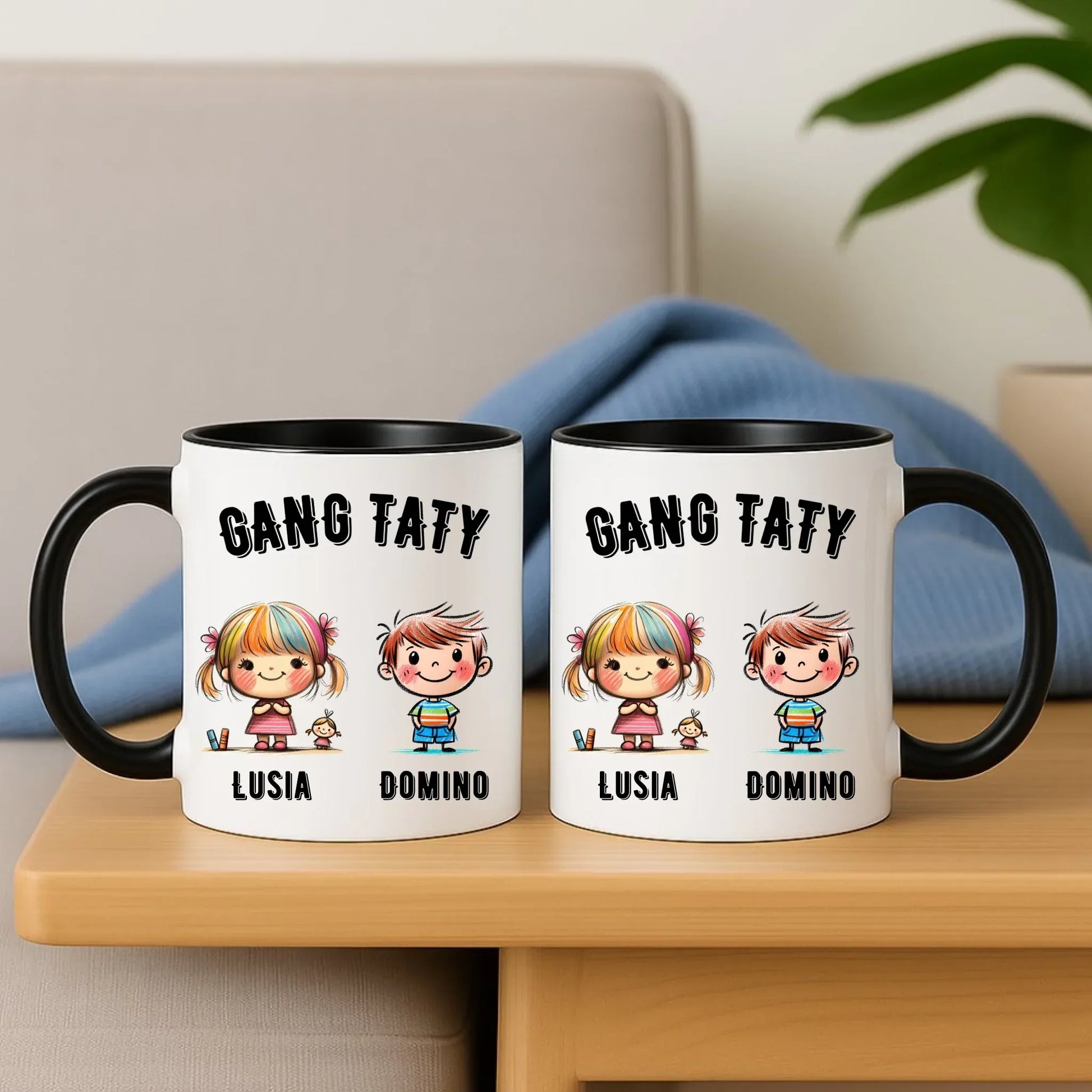 Gang Taty | Personalizowany kubek dla taty z imionami dzieci DT09 - StoryCups.pl