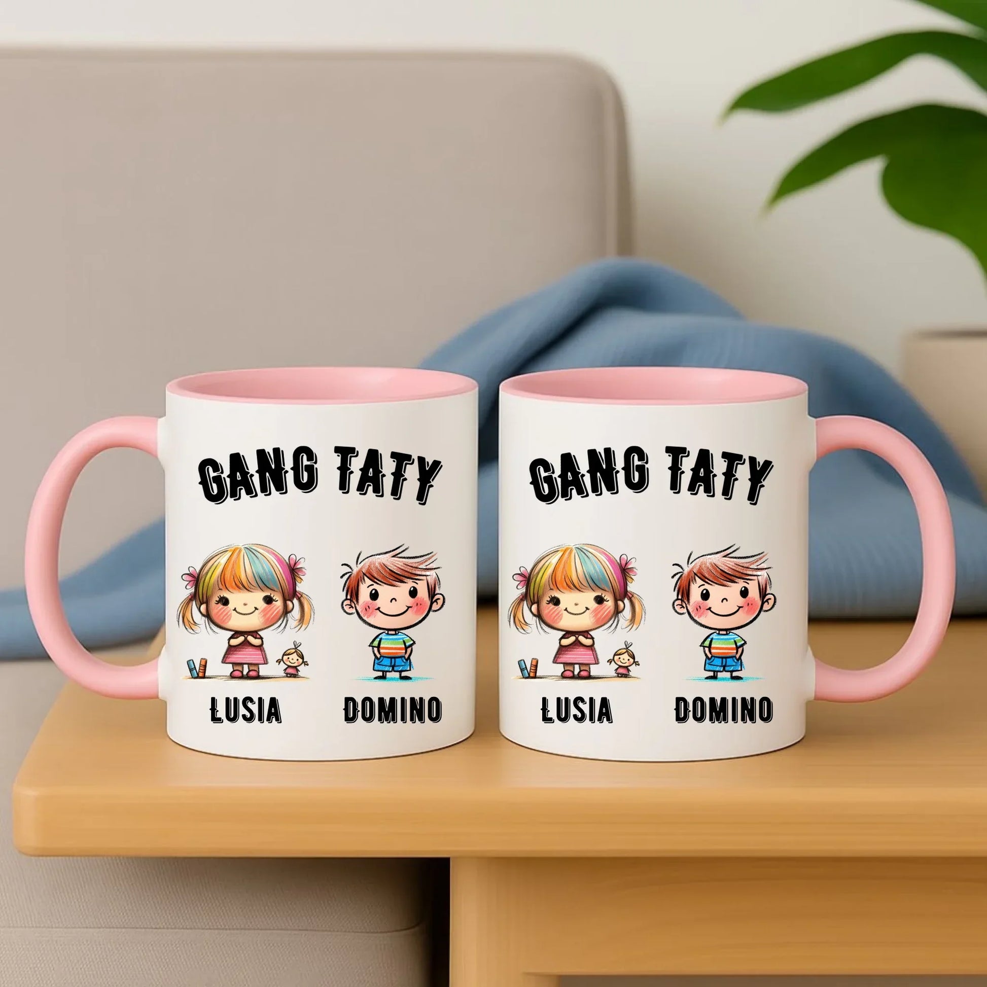 Gang Taty | Personalizowany kubek dla taty z imionami dzieci DT09 - StoryCups.pl