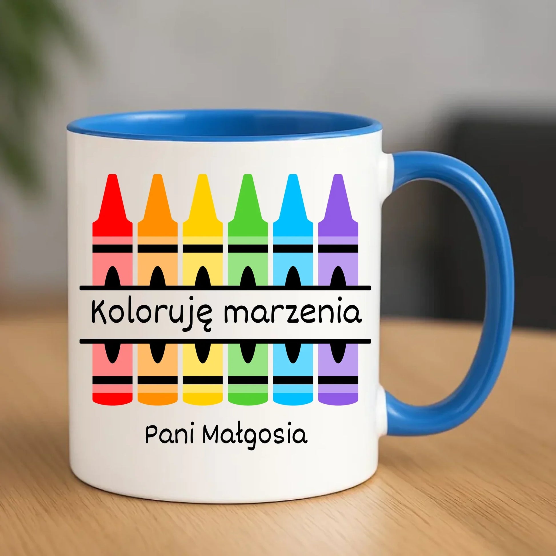 Koloruję marzenia | Kubek dla nauczycielki N69 - StoryCups.pl